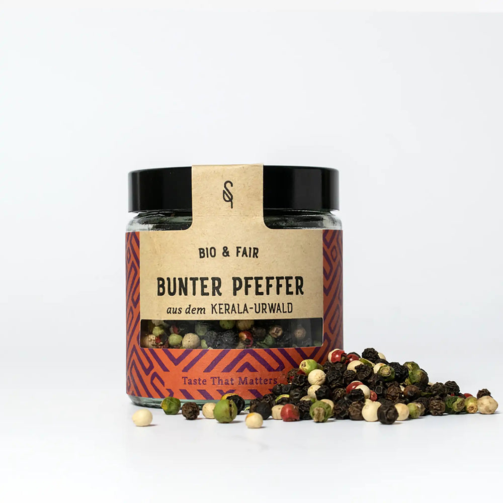 Bunter Pfeffer aus Kerala von Soul Spice I www.bio-vivo.ch