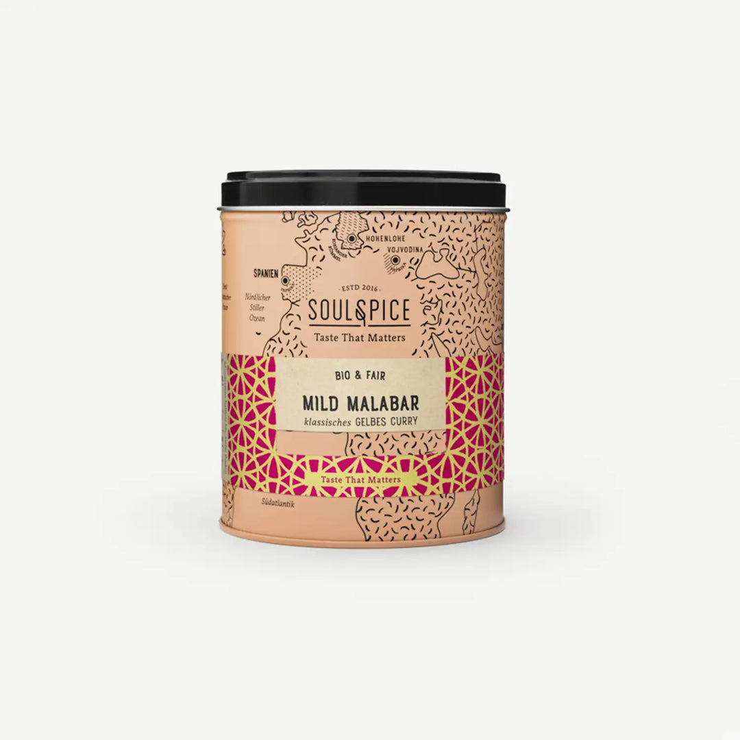 Biologisches gelbes Malabar Curry von Soul Spice I www.bio-vivo.ch