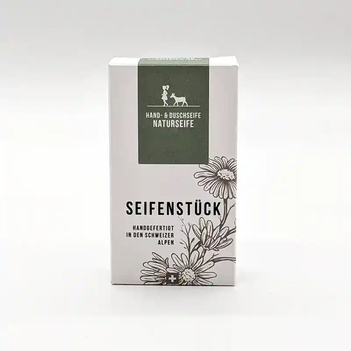 Thank you die wunderschöne, handgemachte Seife mit Kornblumenblüten von Seifenstück bei www.bio-vivo.ch
