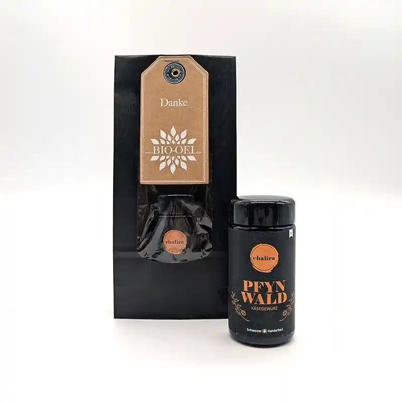 Kundengeschenk: Biologisches Gewürz von Chalir im Geschenkbeutel I www.bio-vivo.ch