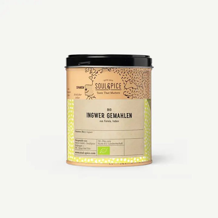 Ingwer gemahlen BIO 150g von Soul Spice, kaufen bei www.bio-vivo.ch