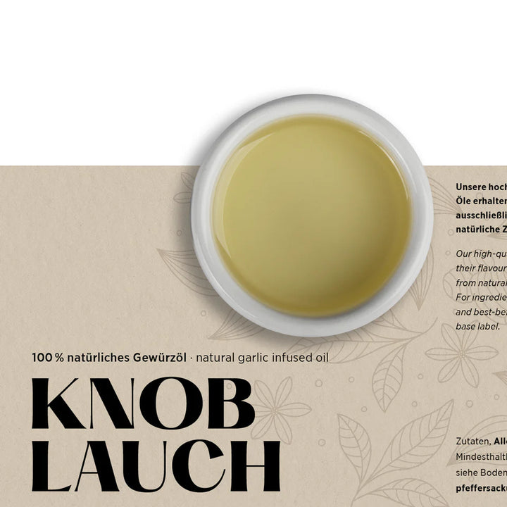 Knoblauchöl von Pfeffersack & Söhne I www.bio-vivo.ch