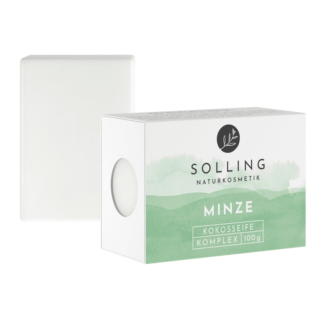 Minze Kokosseife von Solling Naturkosmetik I www.bio-vivo.ch