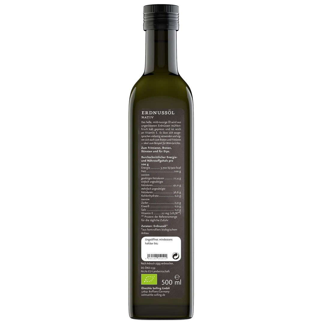 Erdnussöl der Ölmühle Solling I www.bio-vivo.ch