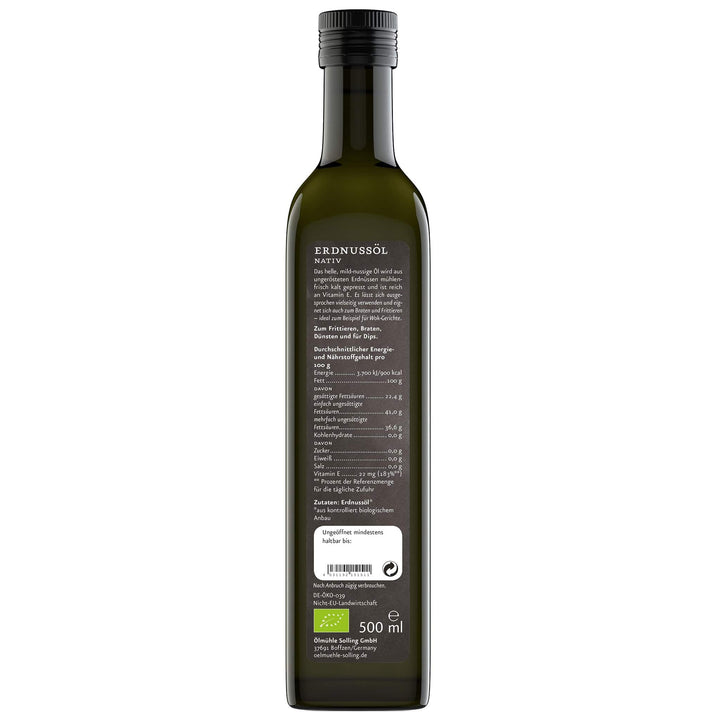 Erdnussöl der Ölmühle Solling I www.bio-vivo.ch
