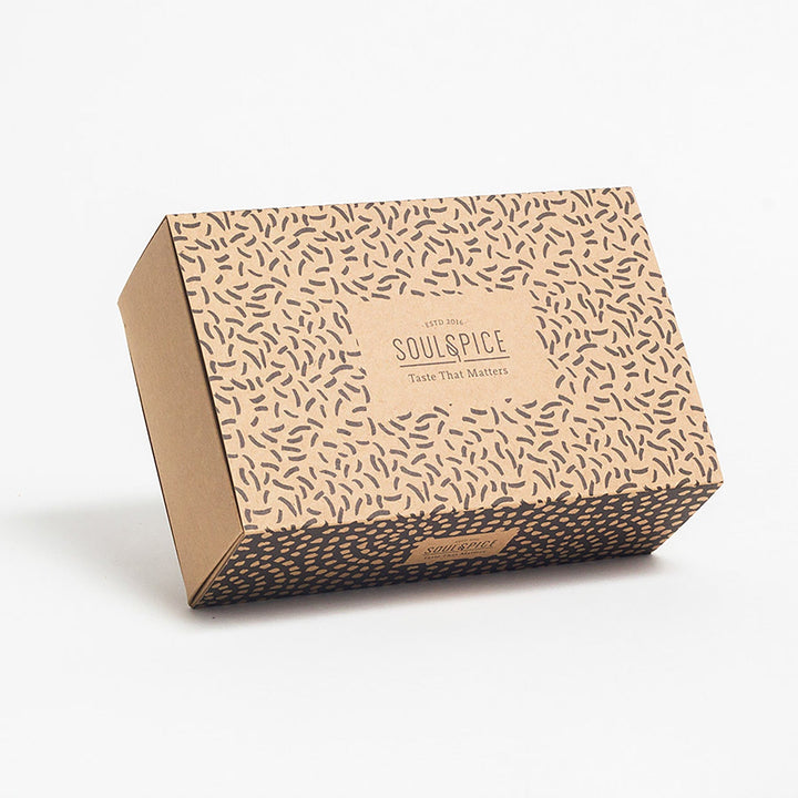 Geschenkverpackung Soul Spice klein für maximal 2 Gewürze I www.bio-vivo.ch
