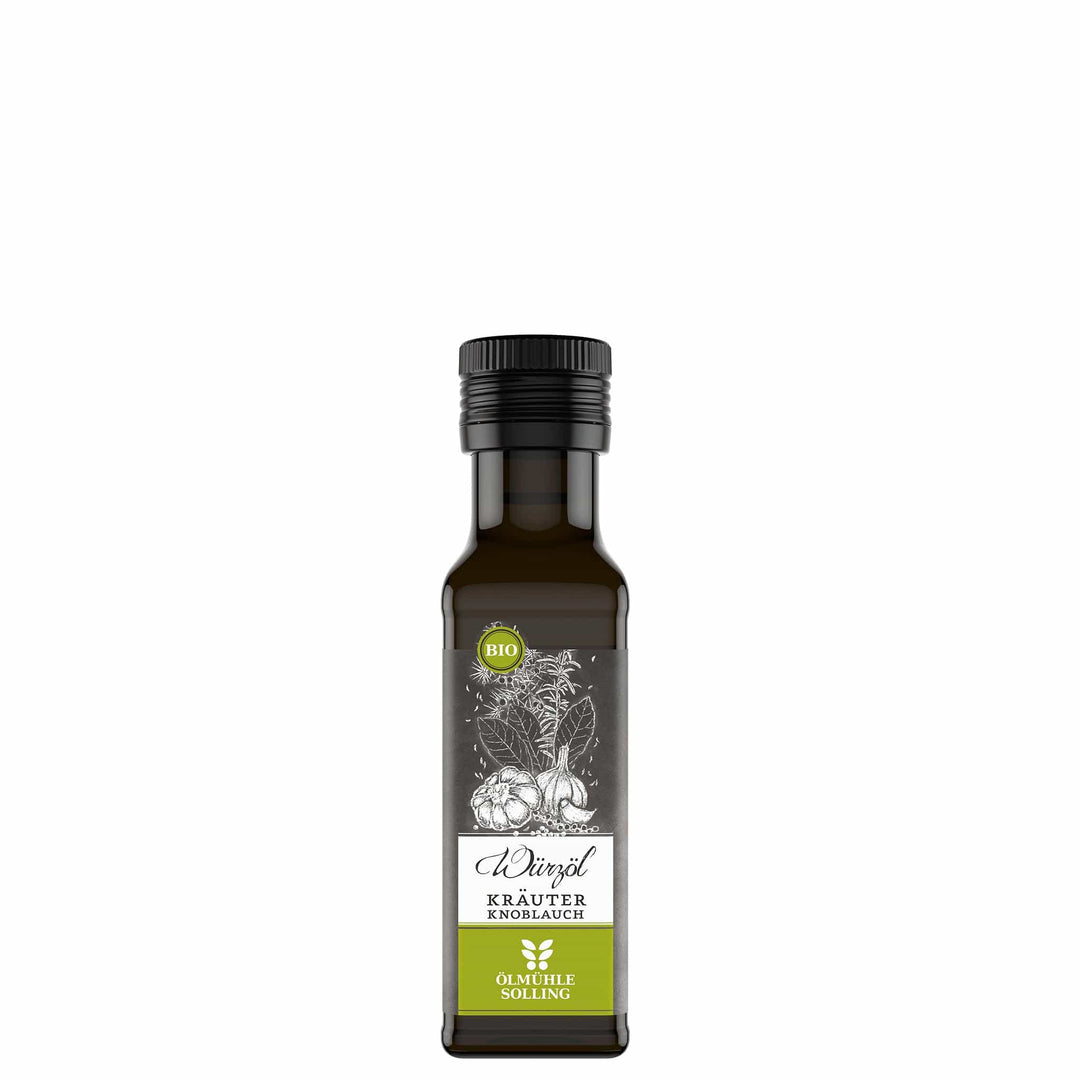Kräuter-Knoblauch Bio Würzöl der Ölmühle Solling I www.bio-vivo.ch