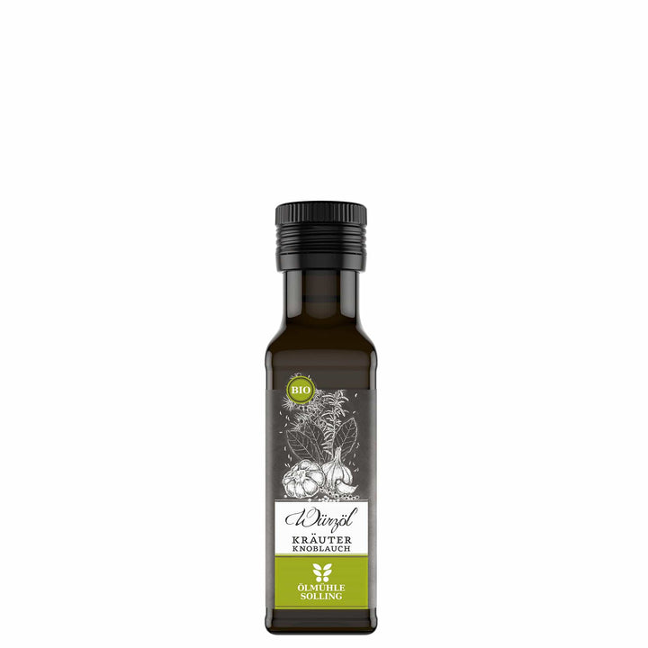 Kräuter-Knoblauch Bio Würzöl der Ölmühle Solling I www.bio-vivo.ch