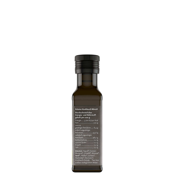 Kräuter-Knoblauch Bio Würzöl der Ölmühle Solling I www.bio-vivo.ch