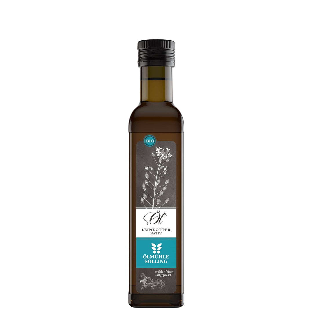 Biologisches Leindotteröl der Ölmühle Solling I www.bio-vivo.ch