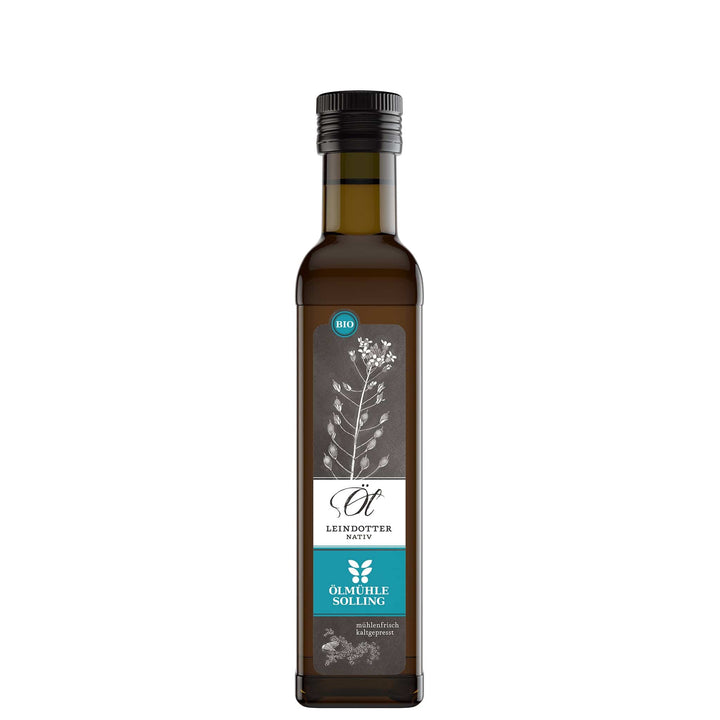 Biologisches Leindotteröl der Ölmühle Solling I www.bio-vivo.ch