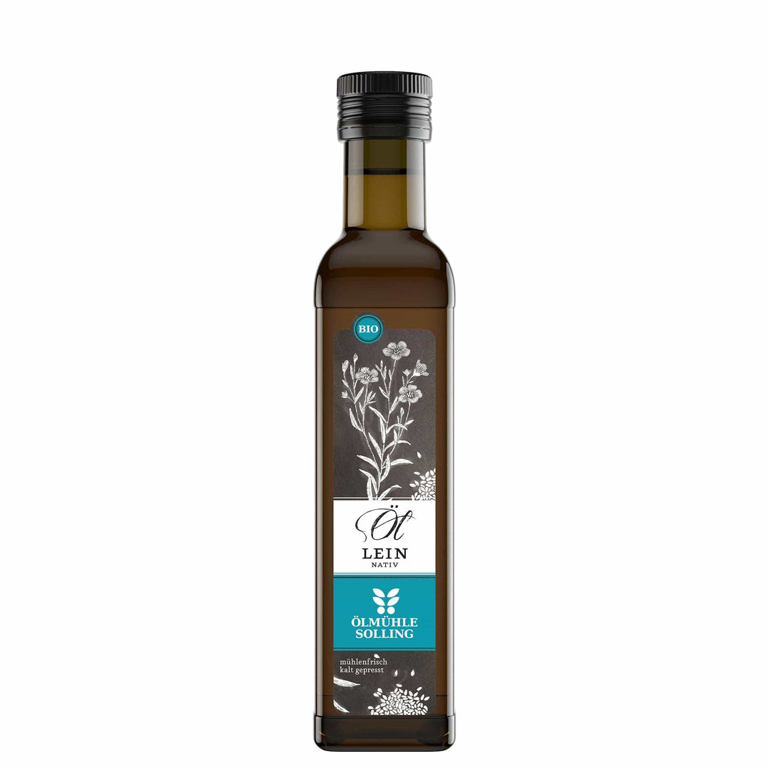 Biologisches Leinöl der Ölmühle Solling I www.bio-vivo.ch