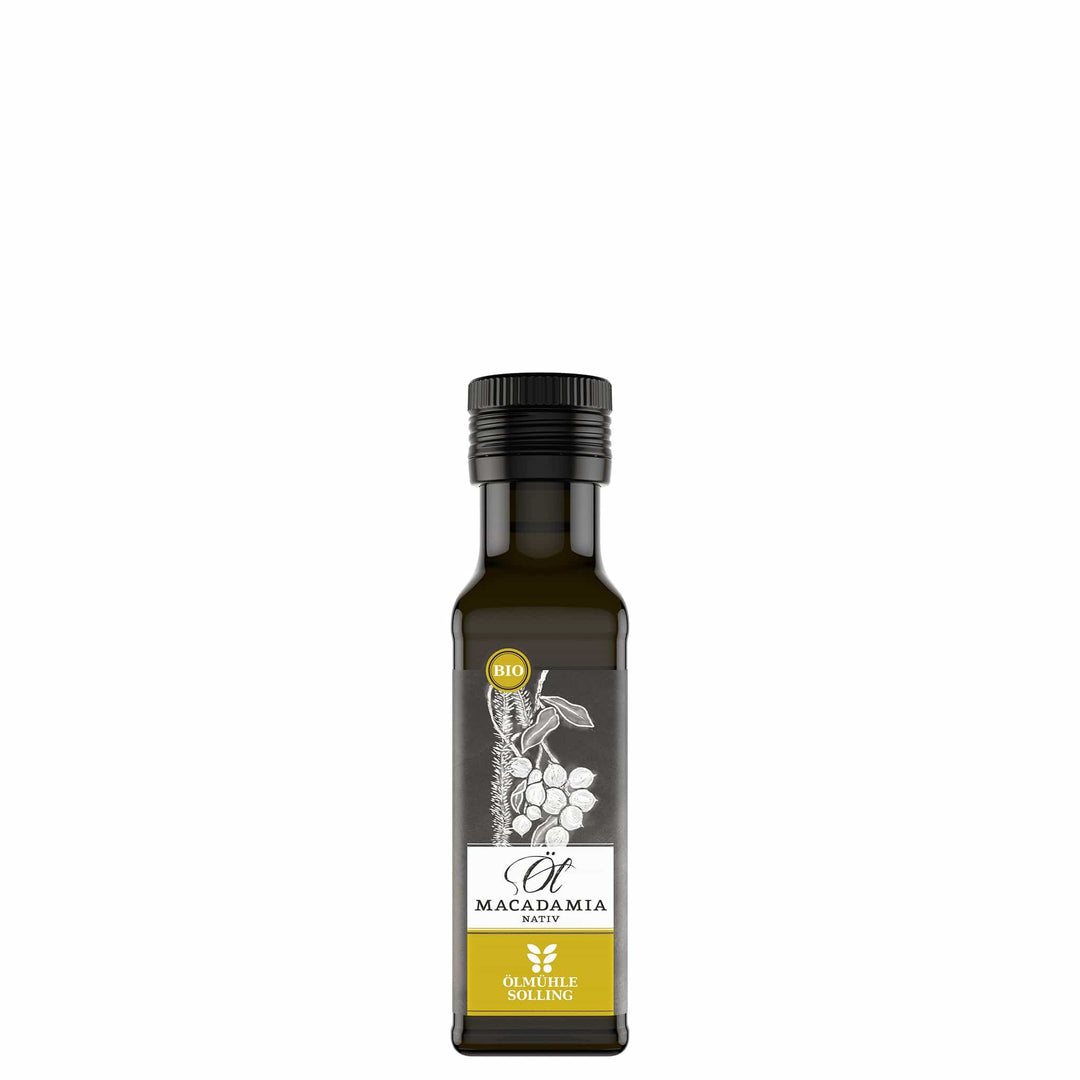 Biologisches Macadamiaöl der Ölmühle Solling I www.bio-vivo.ch
