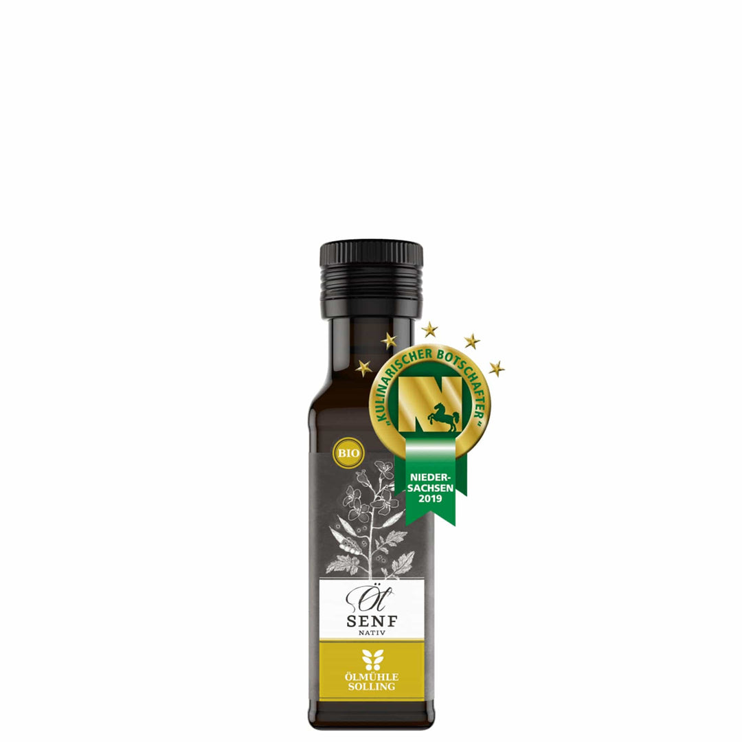 Reines biologisches Senföl der Ölmühle Solling I www.bio-vivo.ch