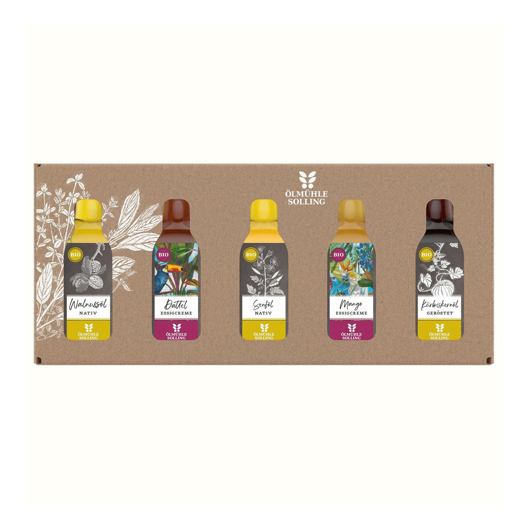 Biologisches Essig & Öl-Set der Ölmühle Solling I www.bio-vivo.ch
