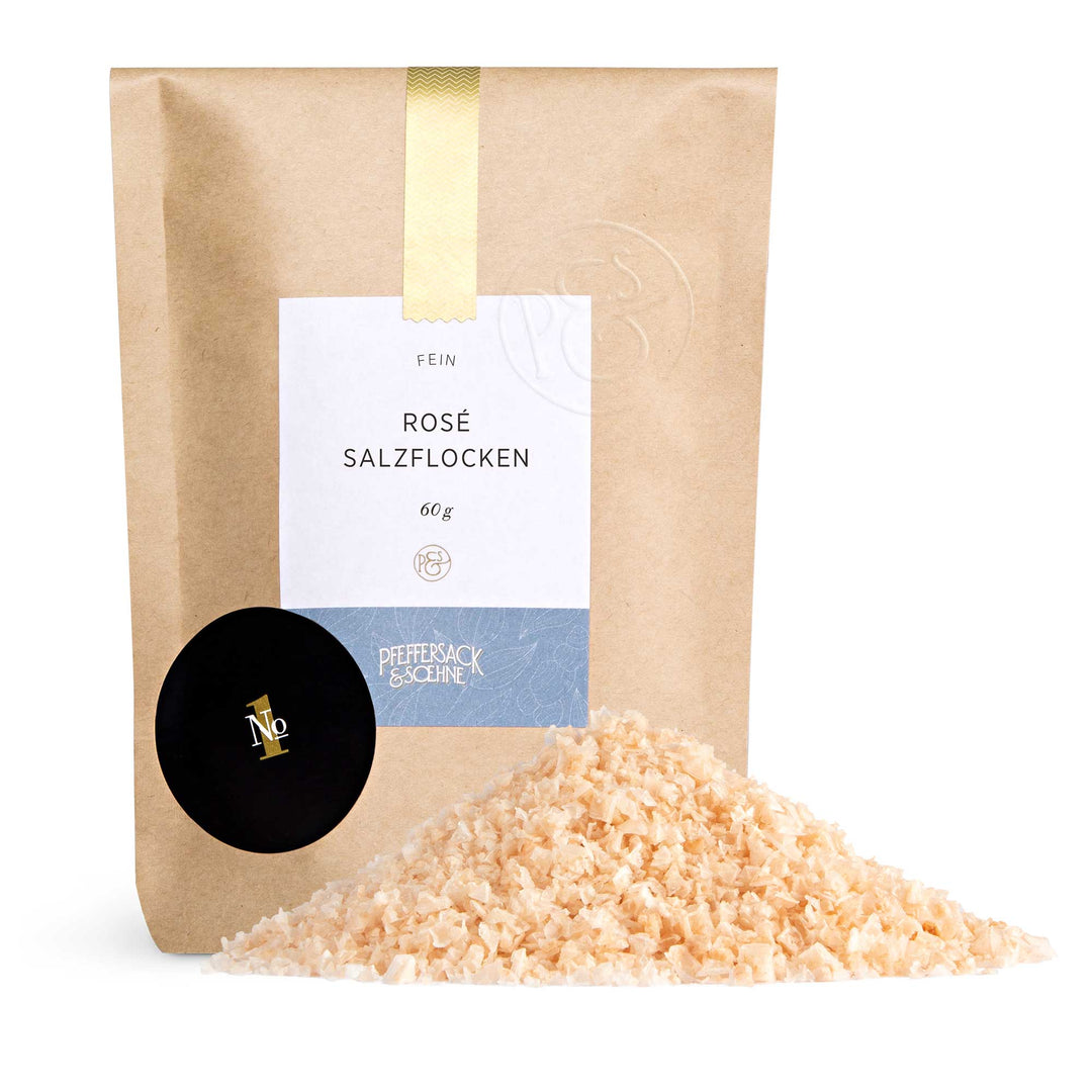 Feine Rosé Salzflocken von Pfeffersack & Soehne I www.bio-vivo.ch