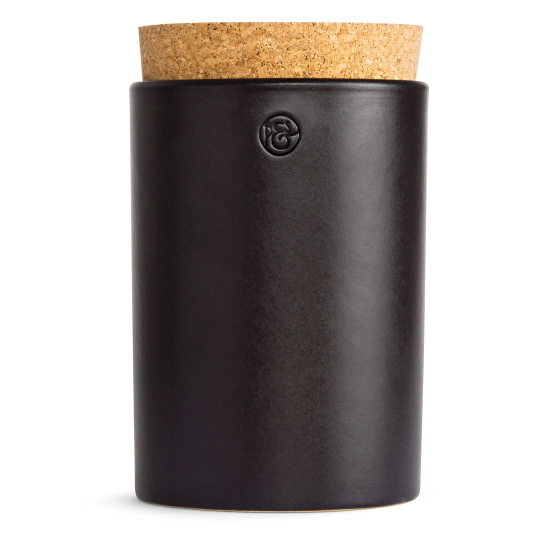 Keramik Vorratsdose von Pfeffersack und Soehne in schwarz