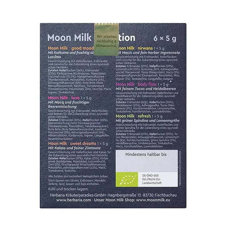 Moon Milk "Selection" von Herbaria I www.bio-vivo.ch