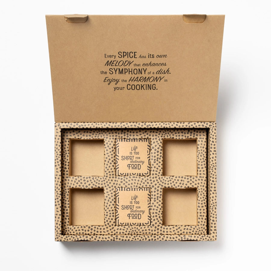 Leere Geschenkverpackung Soul Spice gross für maximal 6 Gewürze I www.bio-vivo.ch