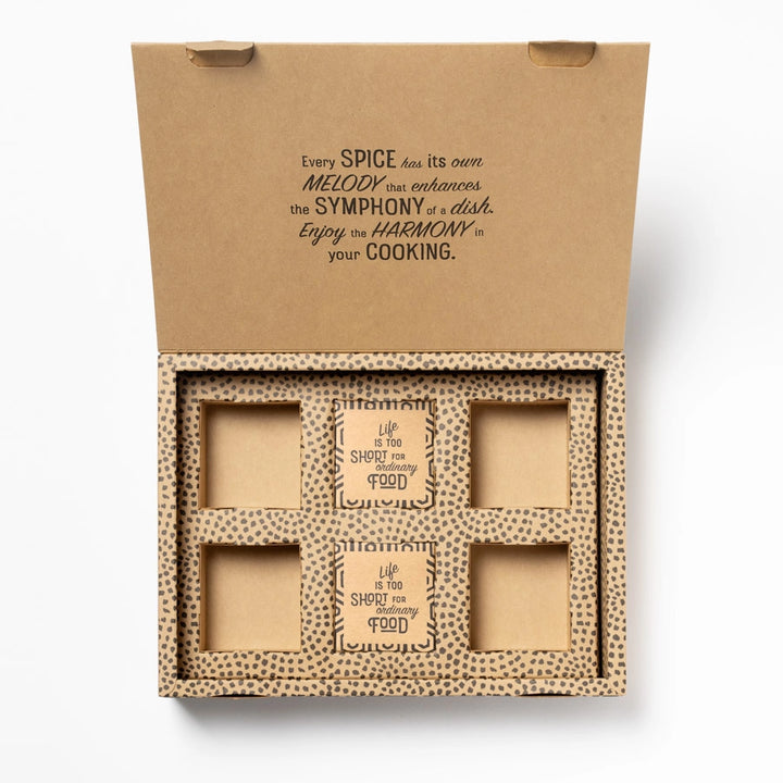 Leere Geschenkverpackung Soul Spice gross für maximal 6 Gewürze I www.bio-vivo.ch