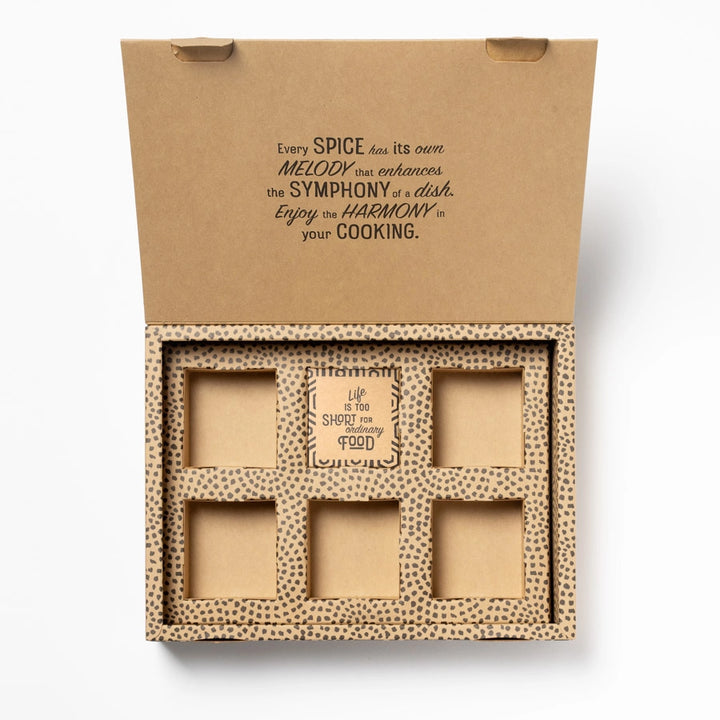 Leere Geschenkverpackung Soul Spice gross für maximal 6 Gewürze I www.bio-vivo.ch