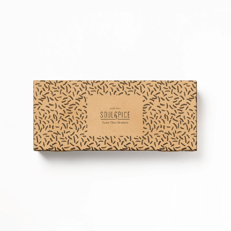 Leere Geschenkverpackung Soul Spice klein für maximal 3 Gewürze I www.bio-vivo.ch