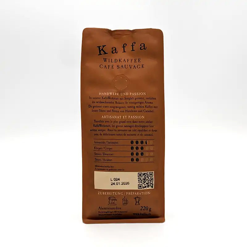 Kaffa Wildkaffee äthiopischer Bio-Kaffee von Kaffa. Bestellen bei www.bio-vivo.ch