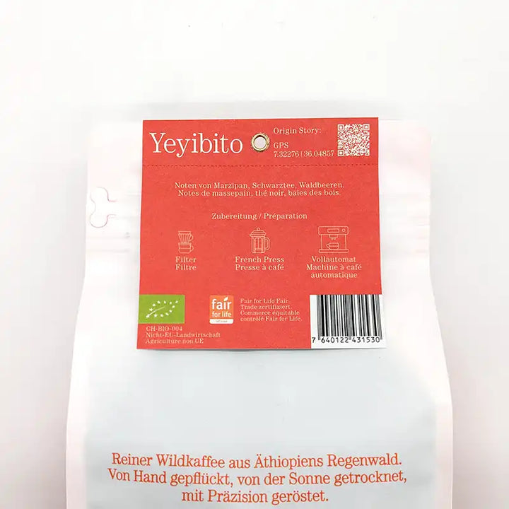 Yeyibito äthiopischer Bio-Kaffee von Kaffa. Bestellen bei www.bio-vivo.ch