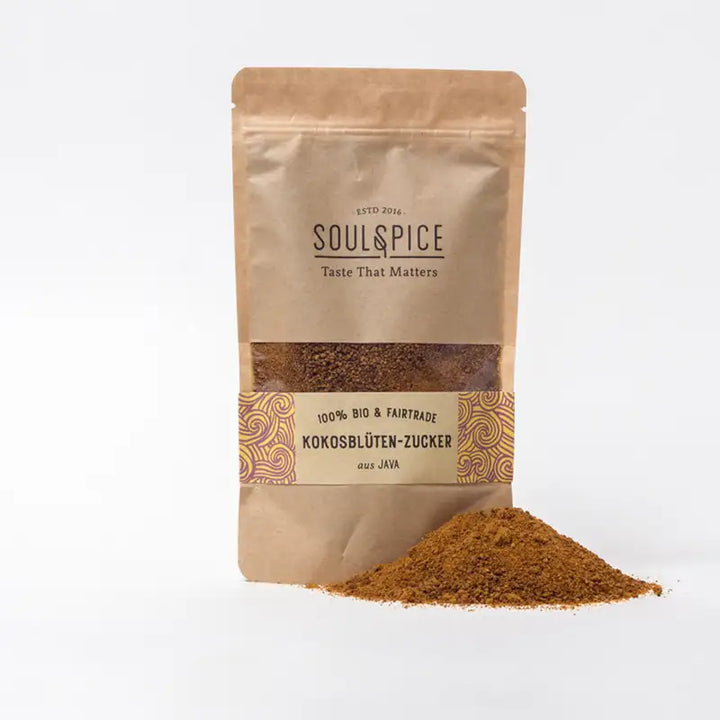 Reiner biologischer Kokosblütenzucker von Soul Spice I www.bio-oel.ch