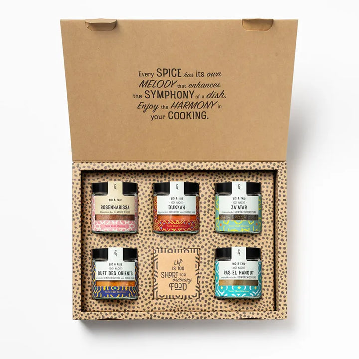 Orientalische Gewürze mit Ras El Hanout, Dukkah, Rosenharissa etc. I www.bio-vivo.ch